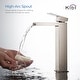 preview thumbnail 4 of 16, Waterfall Lead-free Solid Brass Single Handle Bathroom Sink Faucet
