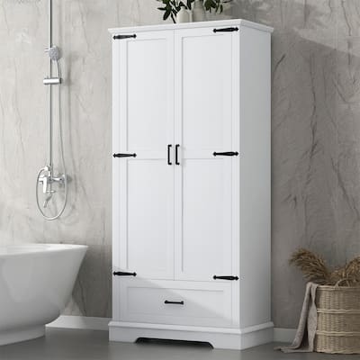 Cabinet with Two Doors and One Drawer Adjustable Shelf