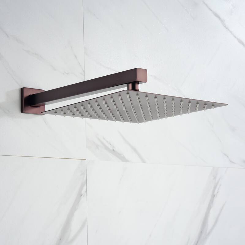 Square Single Spray Rainfall Showerhead