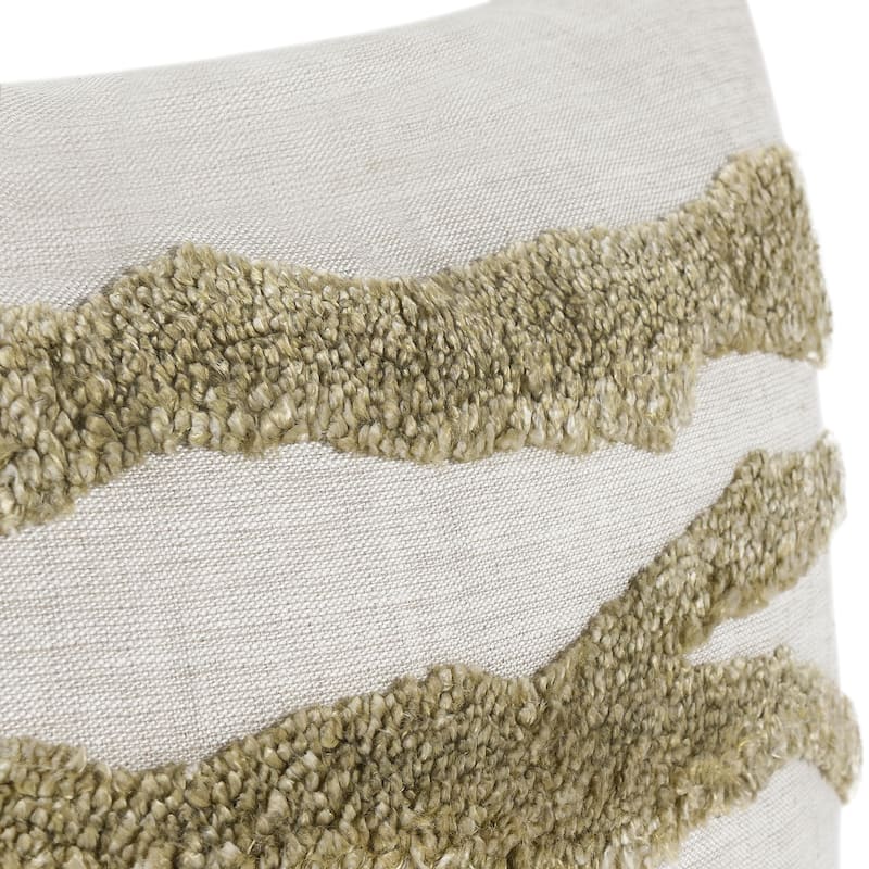 Villa by Classic Home Passage 22" Belgian Linen Blend Throw Pillow