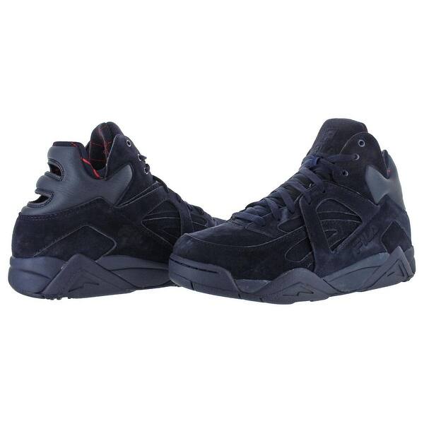 Shop Fila Men S The Cage Suede Retro Athletic Basketball Sneakers