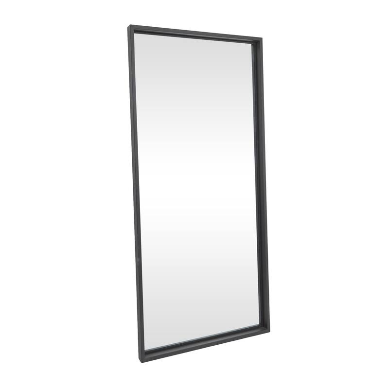 Black Metal Tall Room Floor Mirror