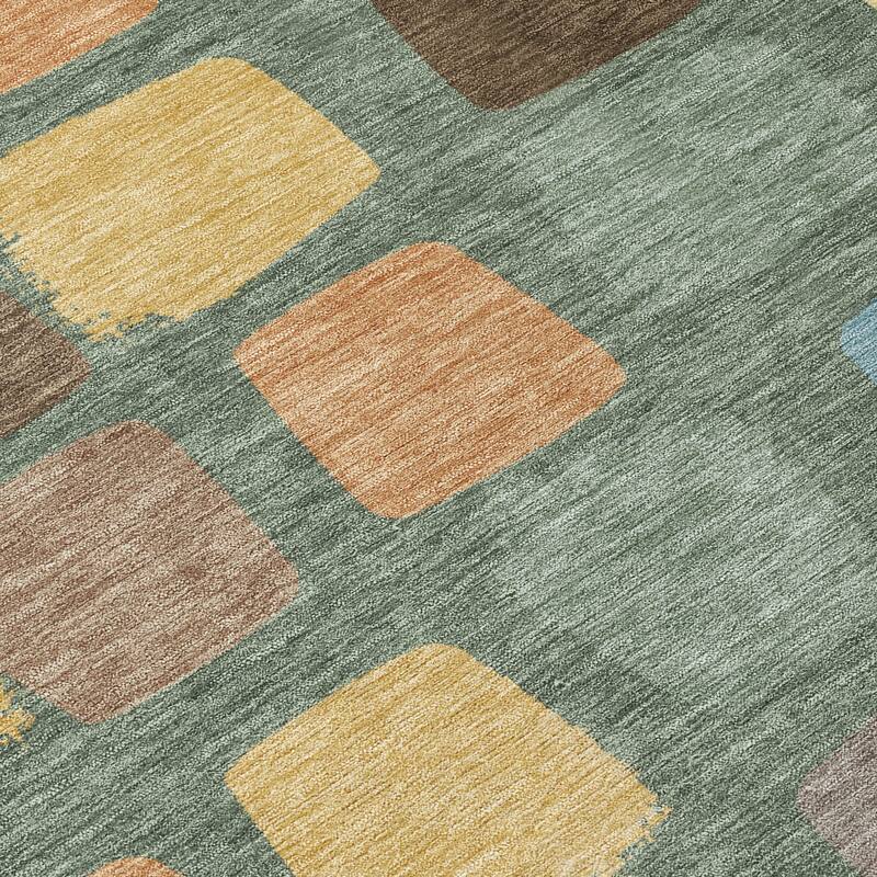 Machine Washable Indoor/ Outdoor Casual Hoppy Chantille Rug