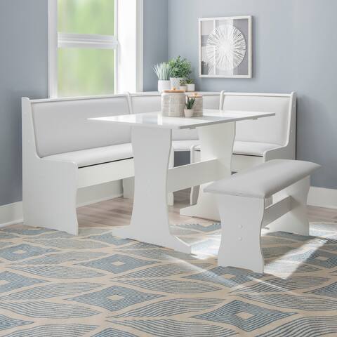 Sedley Farmhouse Nook Dining Set with Storage