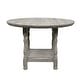 preview thumbnail 5 of 3, Round Wooden Counter Height Table with 1 Shelf in Light Grey - Light Grey