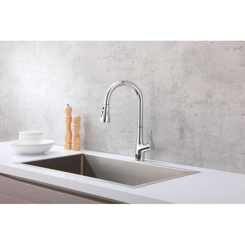 Indigo Home Single Handle Pull Down Sprayer Kitchen Faucet