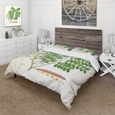 Designart 'Vintage Botanicals VII' Farmhouse Duvet Cover Set