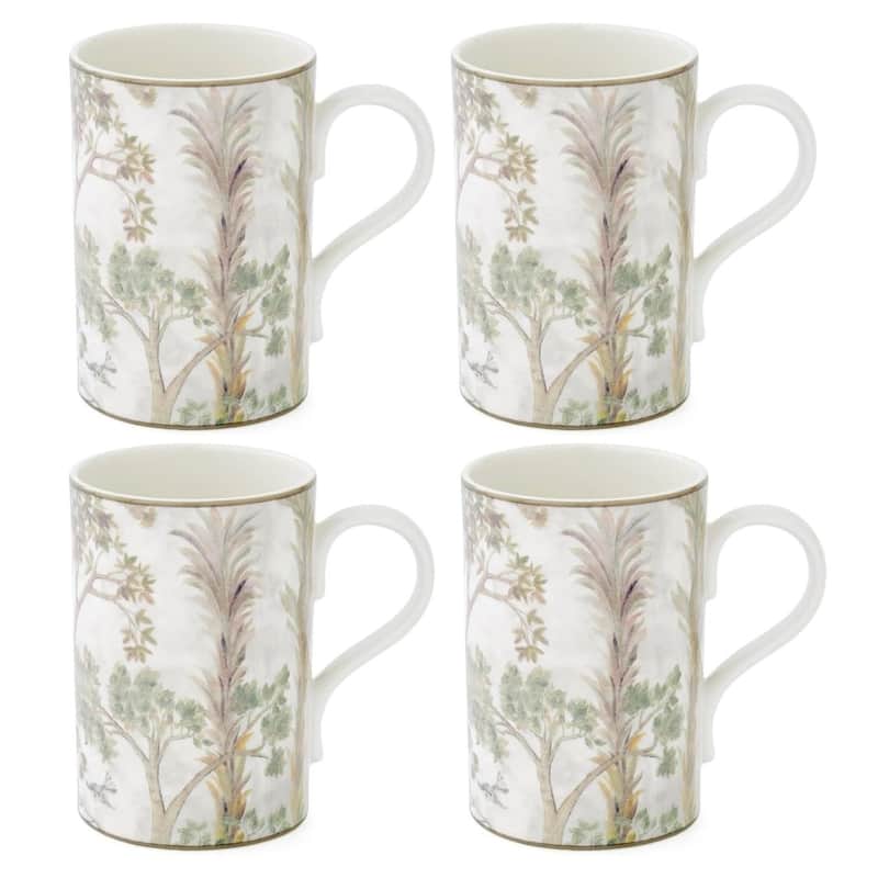 Spode Kit Kemp Tall Trees Mug, Set of 4 - 4 Piece - Green