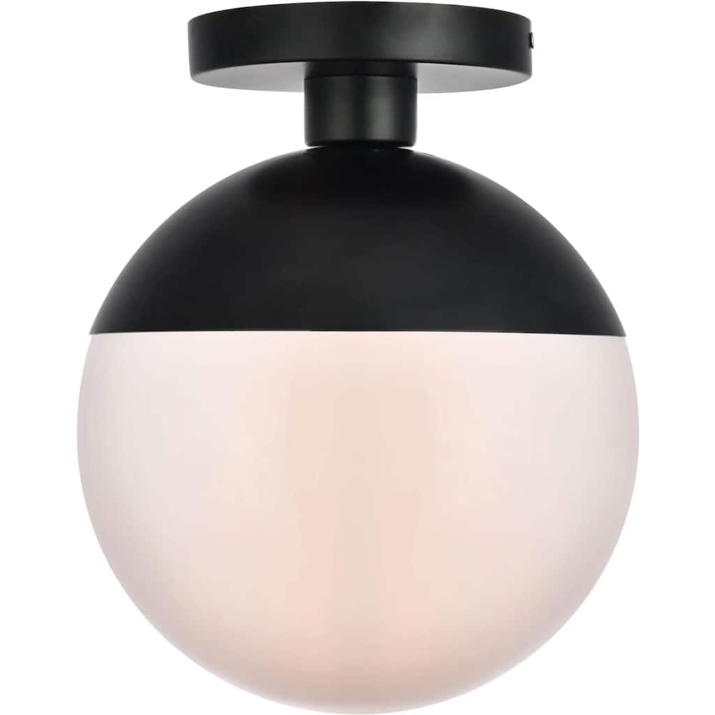 Roseto EGCF83490 Atlante Single Light 10" Wide Semi-Flush Globe