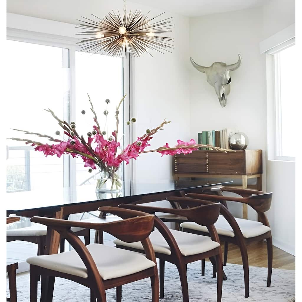12 - Light Dimmable Sputnik Sphere Chandelier - Gold