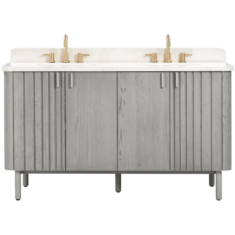 Avanity BLAKELY-VS61 Blakely 61" Free Standing Double Basin Vanity Set - Gray Oak