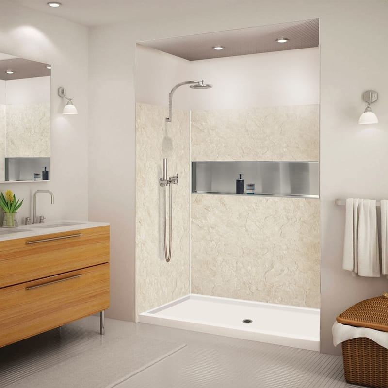 Transolid Expressions 60-in X 32-in X 72-in Glue to Wall Shower Kit - 32" x 60" x 72"