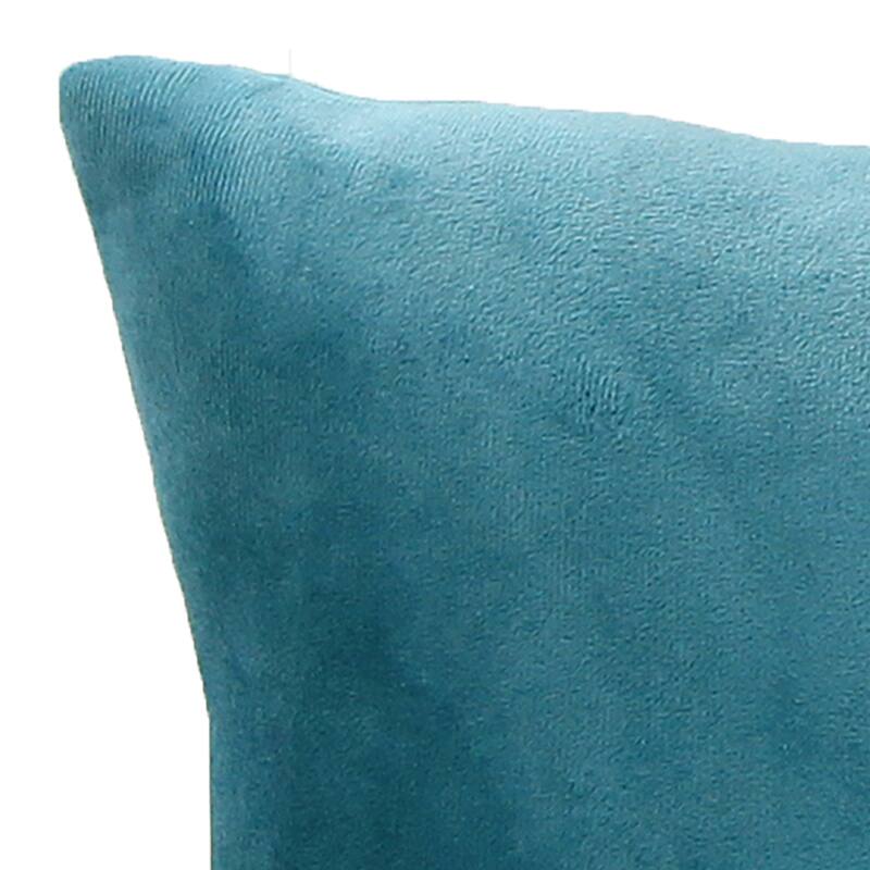 20" x 14" Solid Tufted Indoor Lumbar Throw Pillow with Button