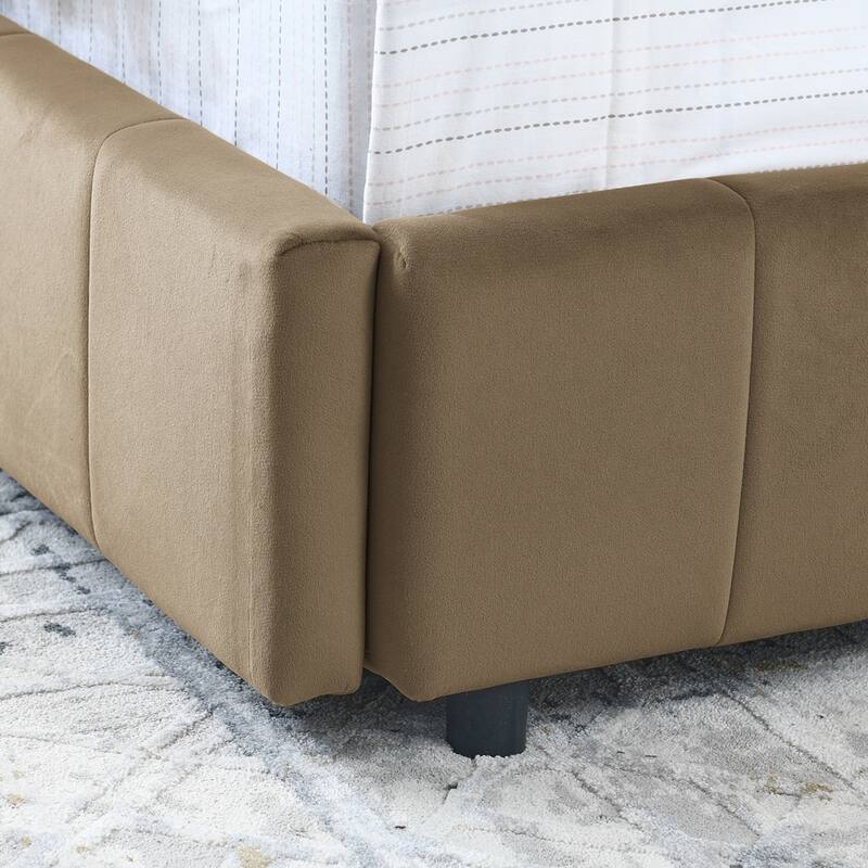 Bedroom Storage Upholstered Tufted DayBed With 2-Drawers