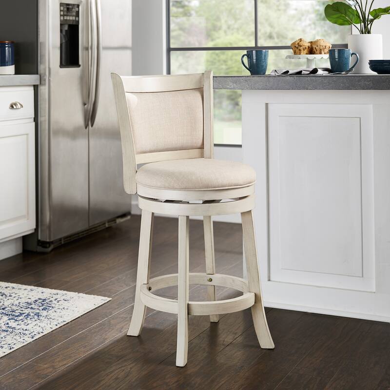 Verona Panel Back Swivel Counter Height Stool by iNSPIRE Q Classic