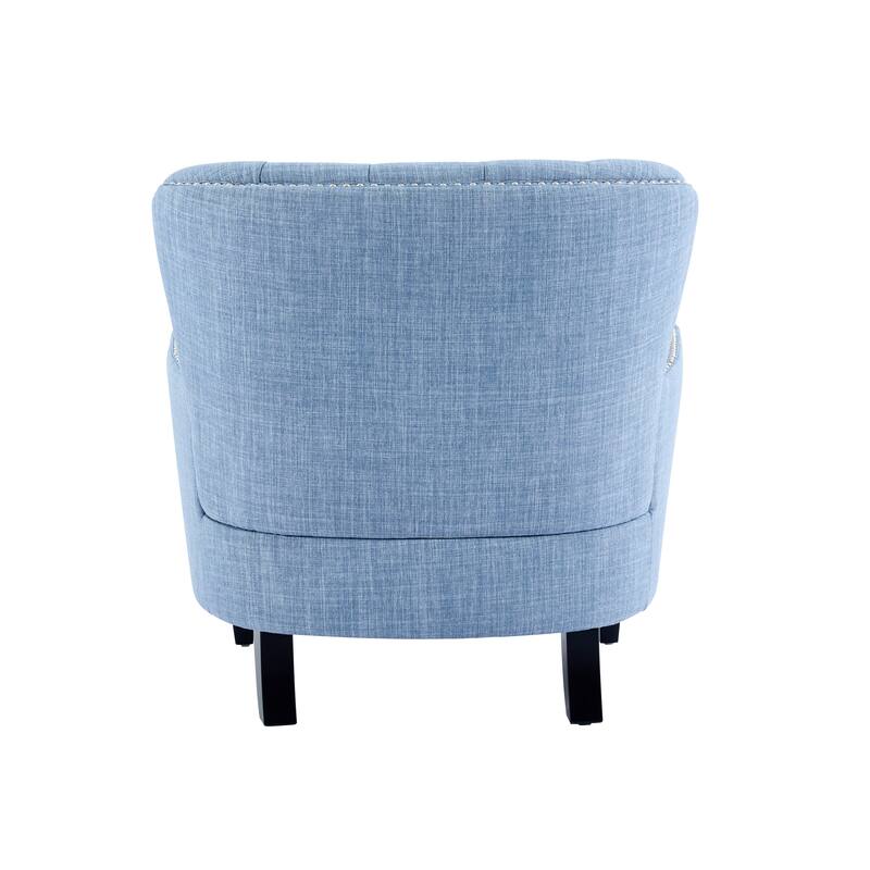 Vintage Lounge Chair with Nailhead Trim