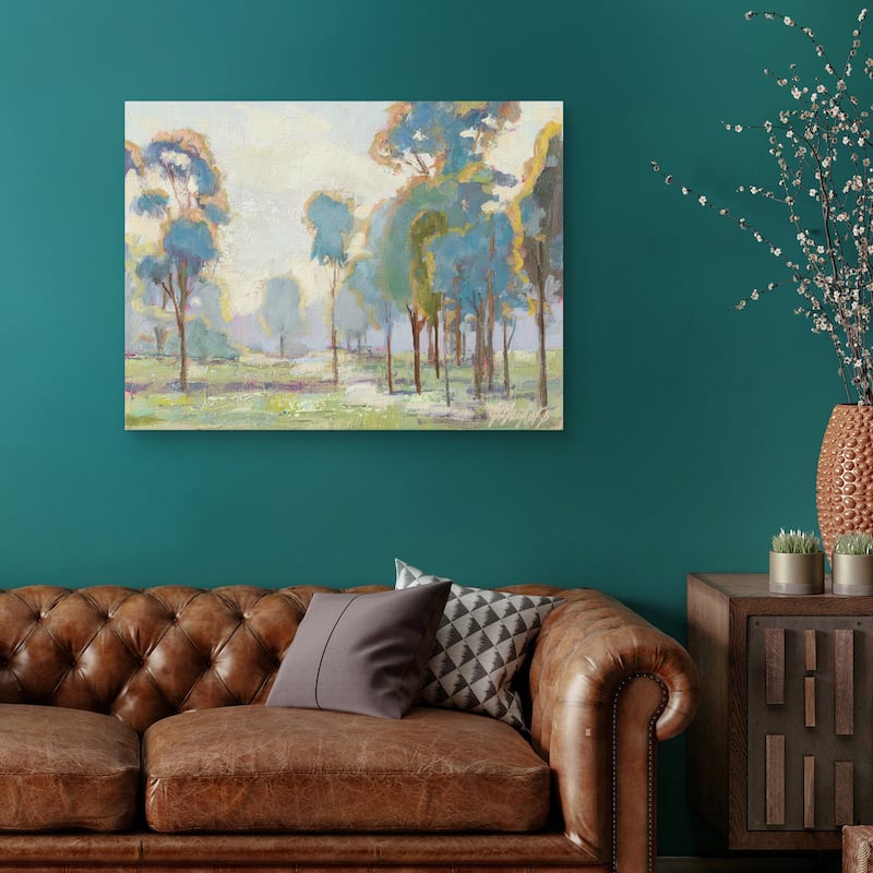 Blue Trees by Jennifer Stottle Taylor Canvas Art Print