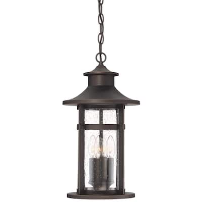 The Great Outdoors Highland Ridge 3 Light 8" Wide Outdoor Mini Pendant