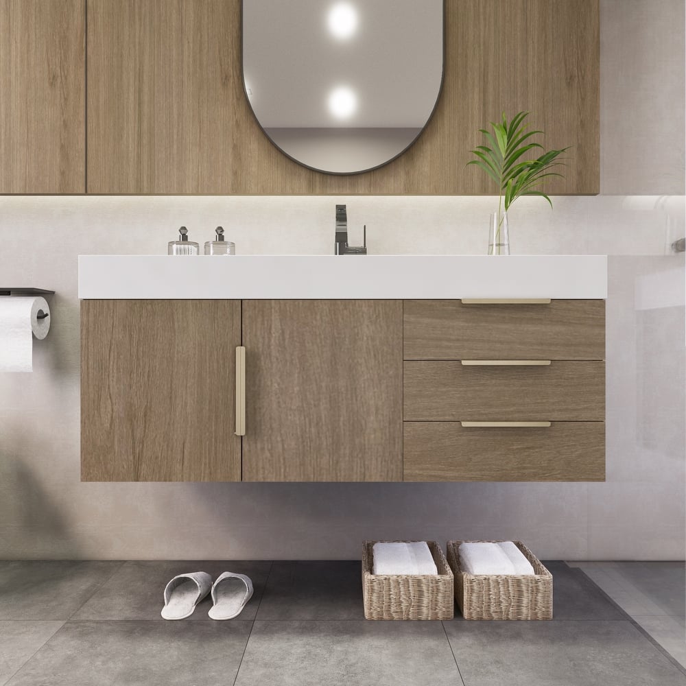 Noble 48" Wall Mounting Vanity with Reinforced Acrylic Sink