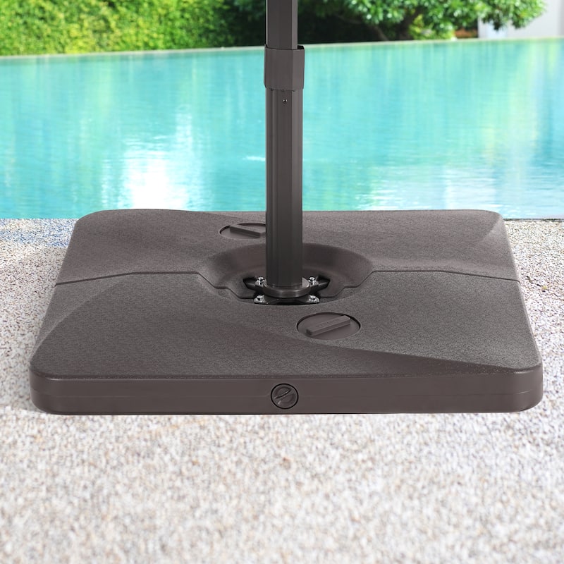 LIVOOSUN 320LBs HDPE Patio Umbrella Weight Base Sturdy and Stable