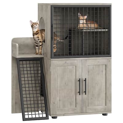 Villa cat litter cabinet