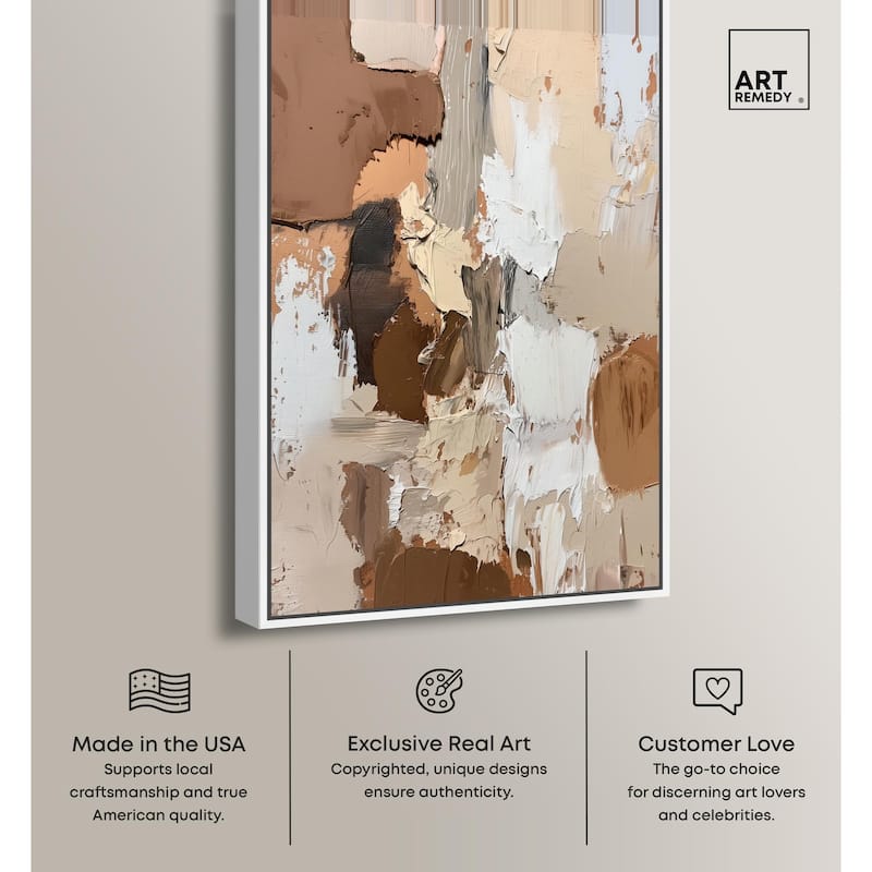 Beige Variations Canvas by Art Remedy