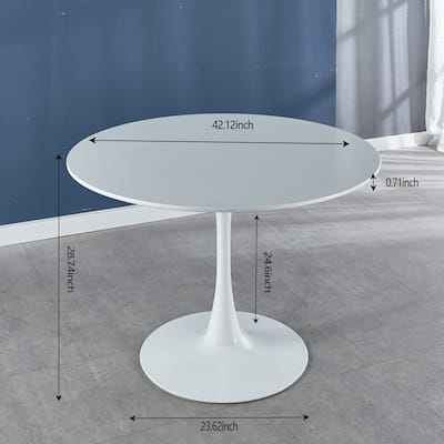 Dining Table With Round MDF Table Top