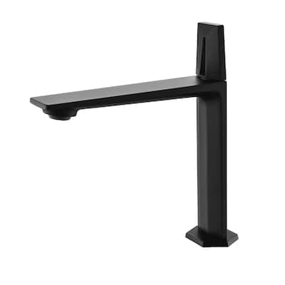 8.27"H Solid Brass Single-Handle Single Hole Bathroom Sink Faucet
