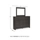 preview thumbnail 35 of 38, Signature Design by Ashley Brinxton Urban Charcoal Dresser