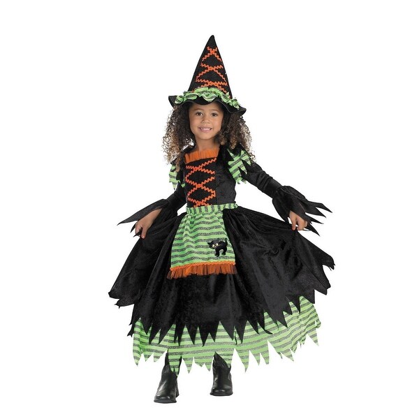 green and black witch costume