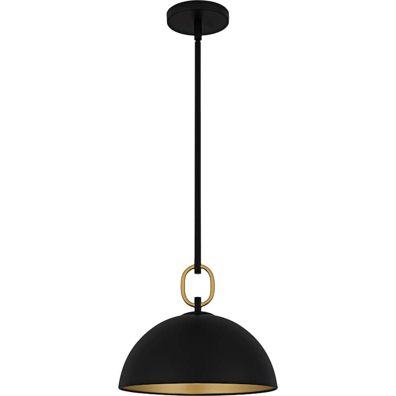 Cleo 1-Light Matte Black Pendant