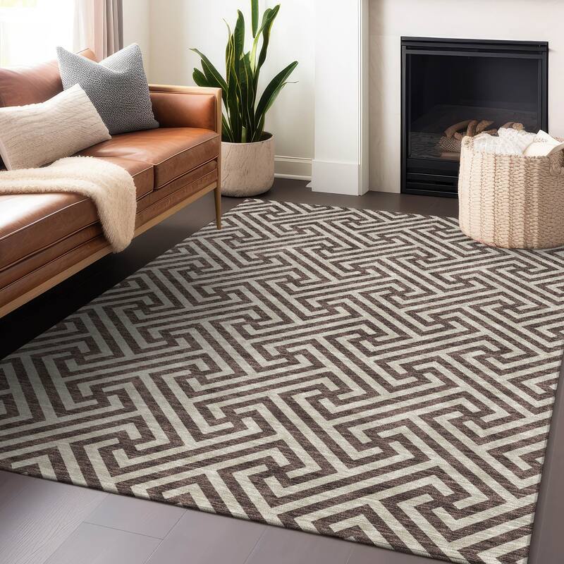 Premium Washable Super Soft Modern Geo Mayfield Rug