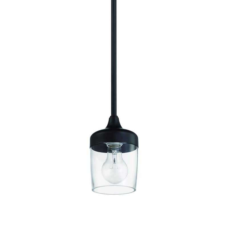 Craftmade 58191 Wrenn 6" Wide Suspension Mini Pendant - Flat Black