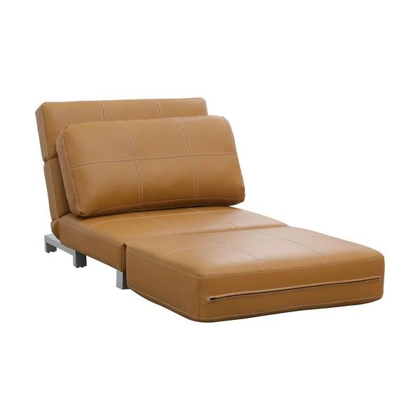 Abbyson Hammond Faux Leather Convertible Futon Chair Overstock 19421836