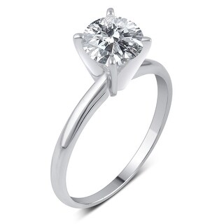 Top Product Reviews For Divina 14k Gold 1 1 2ct Tdw Round Diamond Solitaire Engagement Ring White 10533707 Overstock