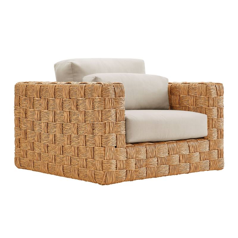 Thames 4-Piece Outdoor Patio Wicker Outdoor Patio Rattan Furniture Set