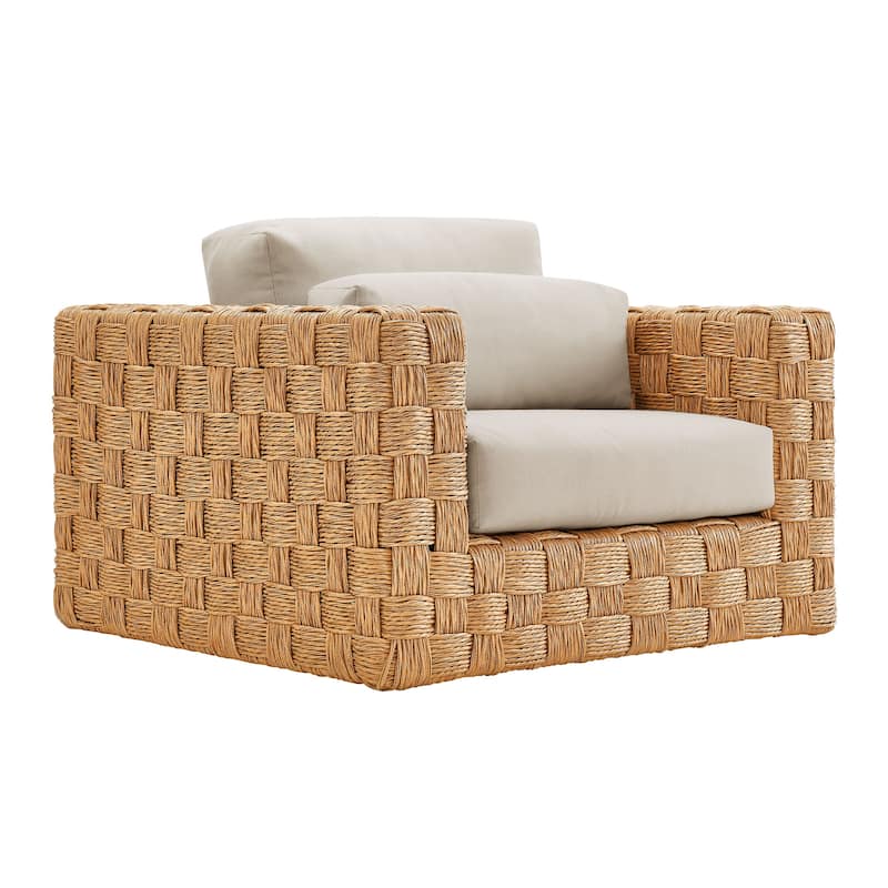 Thames Outdoor Patio Wicker Outdoor Patio Rattan Armchair