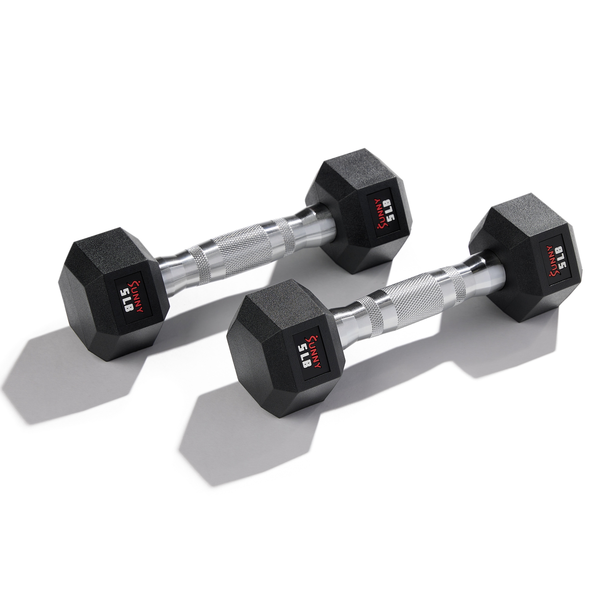 Sunny Health Fitness Core Fit Hex Style Dumbbell 5 Lbs Pair Sf Db03 5
