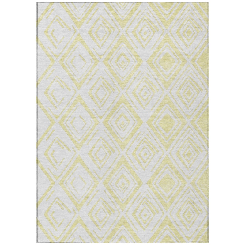 HomeRoots Geometric Transitional Rectangle Outdoor Rug
