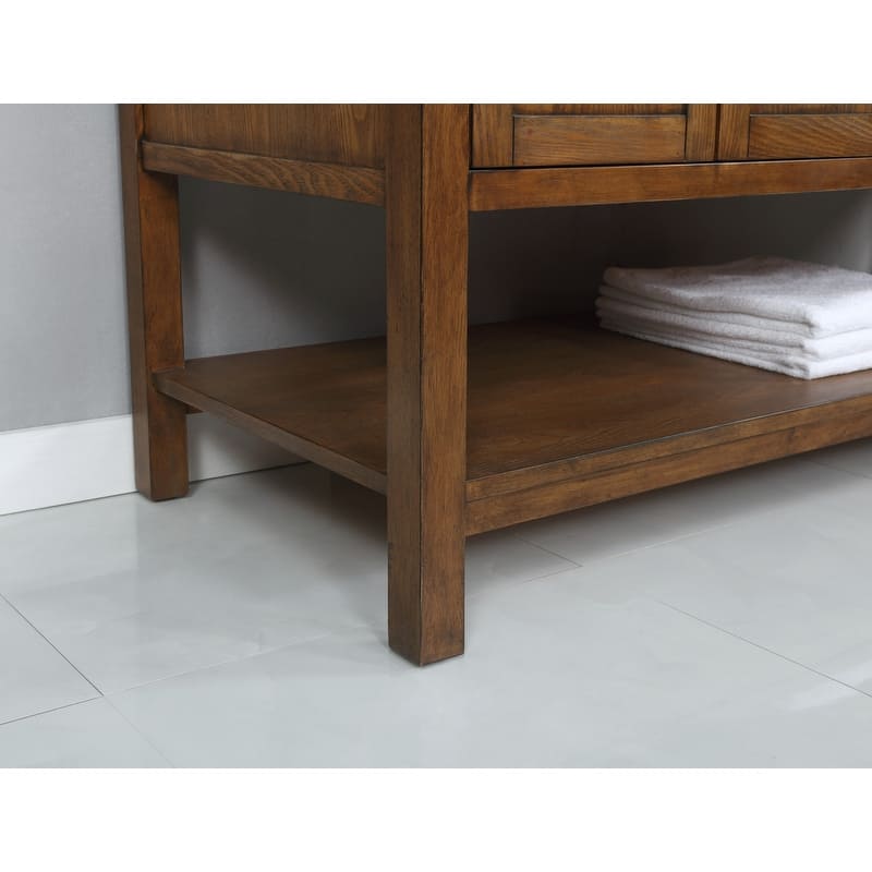 Modern 60" Double Bathroom Vanity Sink - 60"x21.5"x35"