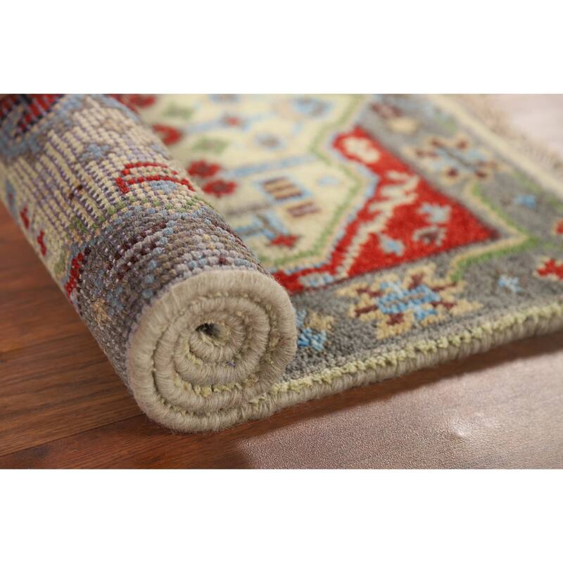 Kazak Indian Accent Rug Handmade Wool Carpet - 2'0" x 3'0"