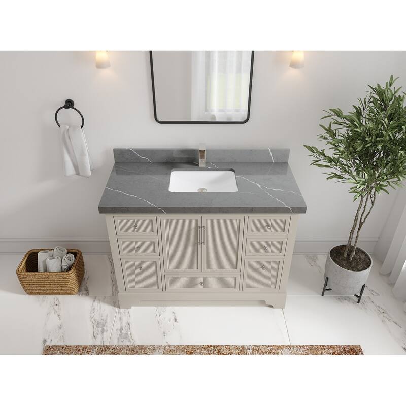 Willow Collections 48 in. W x 22 in. D Alys Single Sink Bathroom Vanity with Countertop
