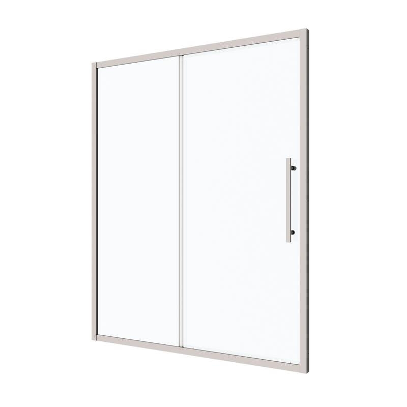 Framed Single Sliding Shower Door with 1/4" Tempered Glass