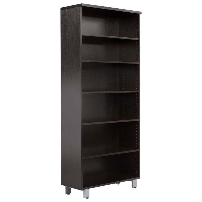 Rye Studio Tivoli Contemporary Open Bookcase with 6 Shelves