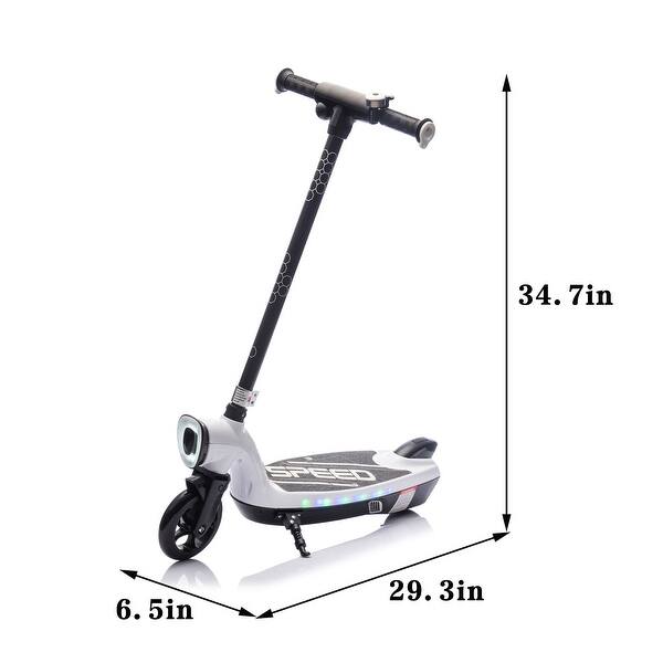 dimension image slide 2 of 3, Kids Ride On Electric Scooter With Kickstand