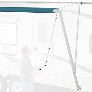 Shop Carefree 850001 White Pioneer Crank Out Rv Awning Upgrade En Overstock 15667059
