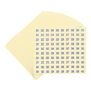 Store Number Sticker Number Stickers Number Round Sticker Self-Adhesive Small Label for ...