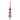 14.75" Glass Finial Christmas Tree Topper