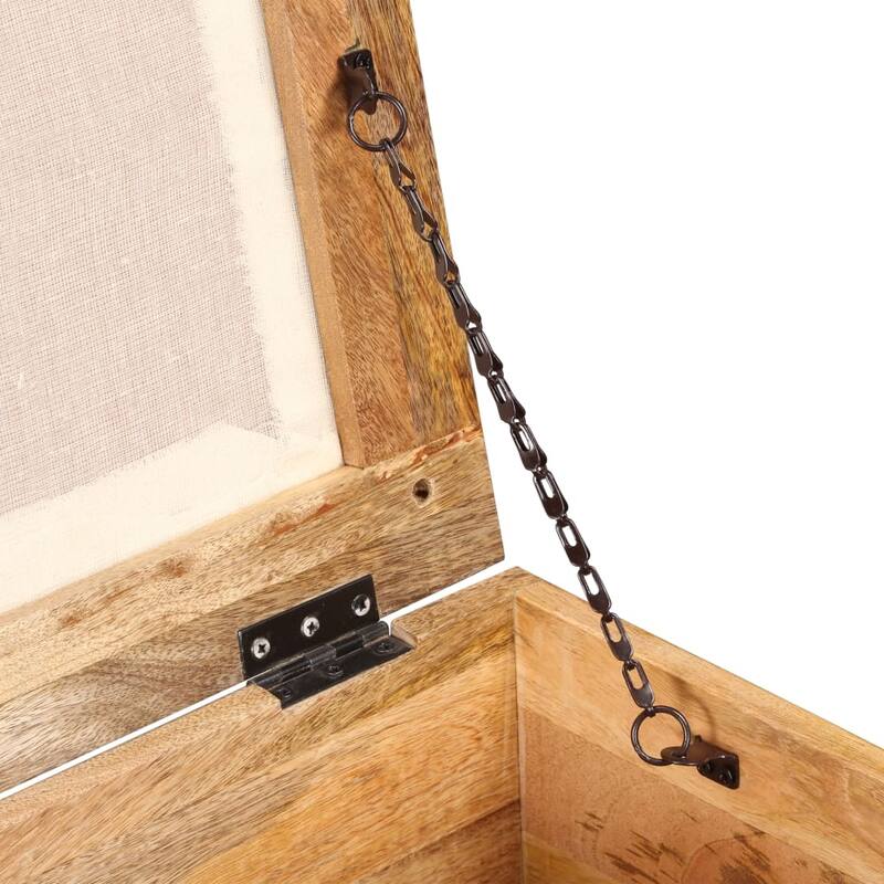 vidaXL Storage Bench Solid Reclaimed Wood 15.7"x15.7"x17.7"