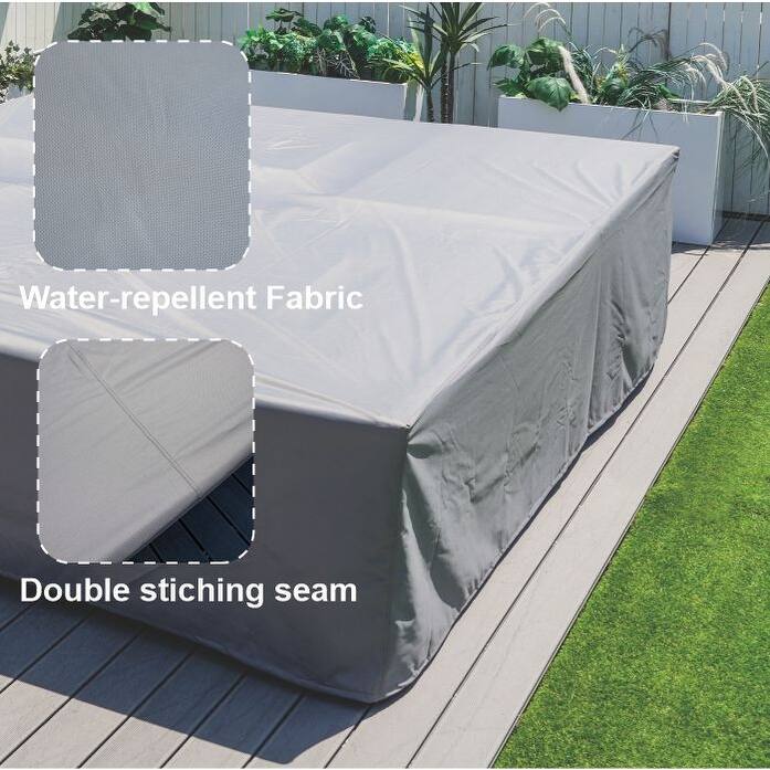 Patio Furniture Covers Waterproof, Outdoor Sectional Sofa Set , Patio Table and Chair Set Cover 106''L x 106''M x 28''H
